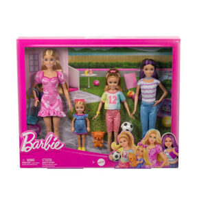 Barbie  4 Doll Sister Set Barbie Skipper Stacie & Chelsea NWT